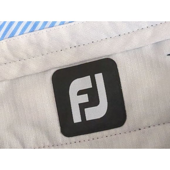 FootJoy Golf Shorts Chino Flat Front Mens 36 Navy Blue - Picture 4 of 7